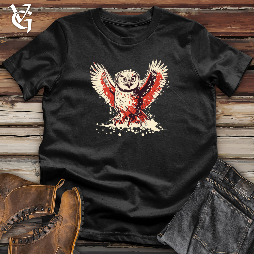 Retro Snowy Owl Softstyle Tee