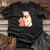 Retro Fry Loving Bear 01 Softstyle Tee