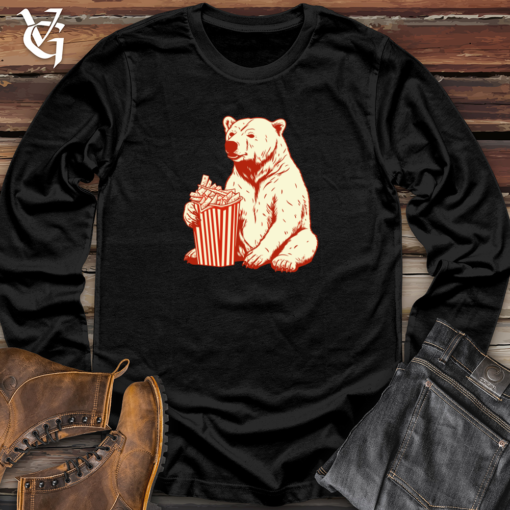 Retro Fry Loving Bear 01 Long Sleeve