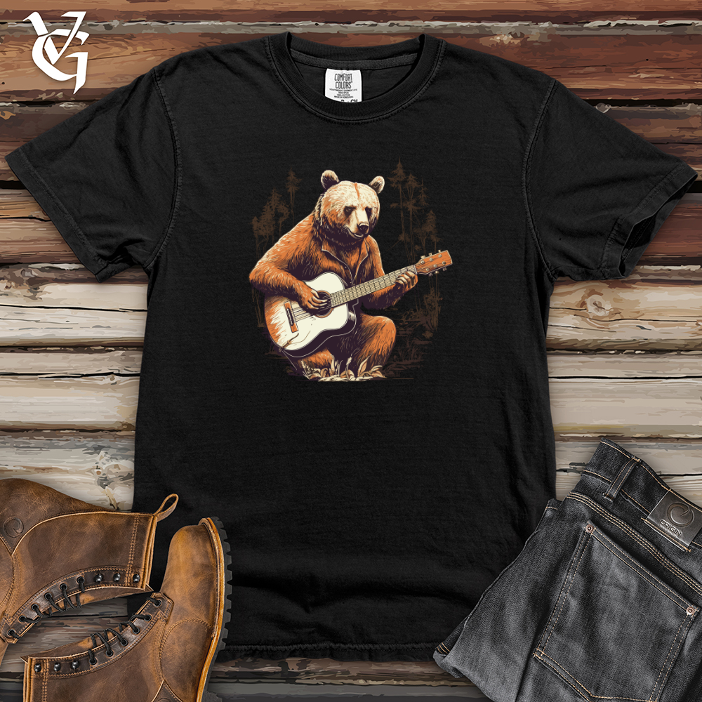 Wild Melodies Guitar Bear Heavy Cotton Comfort Colors Tee