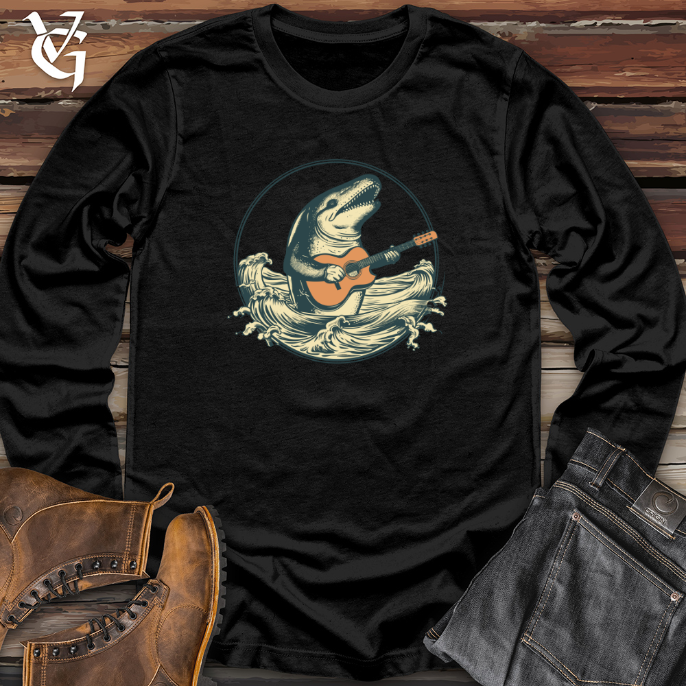 Retro Groove Whale Long Sleeve