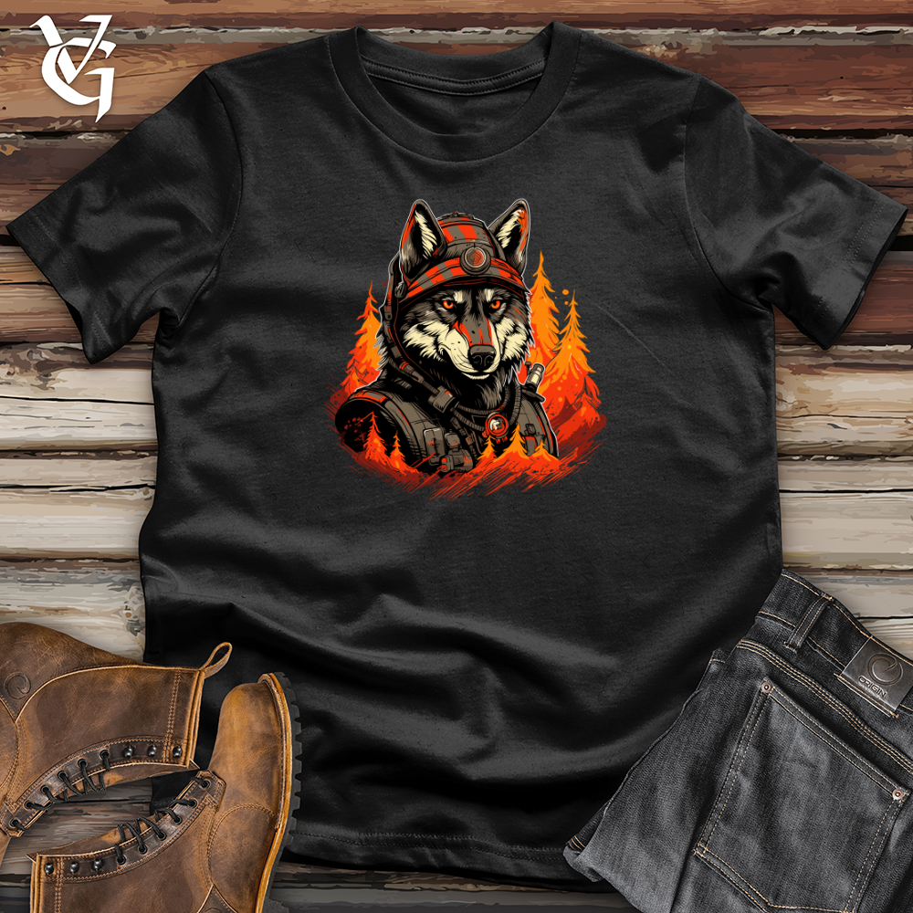 Firefighter Wolf Bravery Softstyle Tee