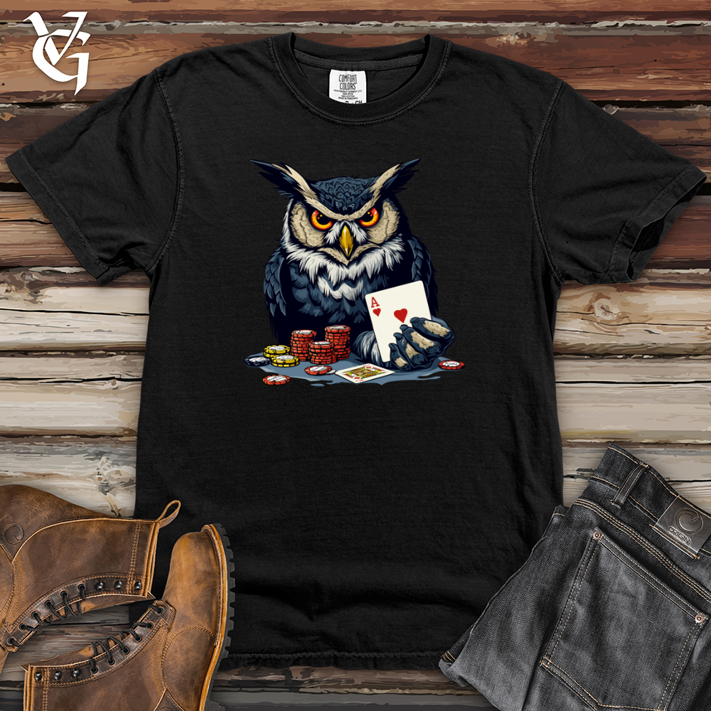 Black Jack Owl Heavy Cotton Comfort Colors Tee