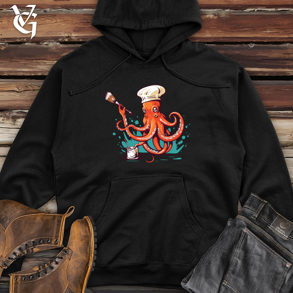 Ink Dipped Arms Midweight Hooded Sweatshirt