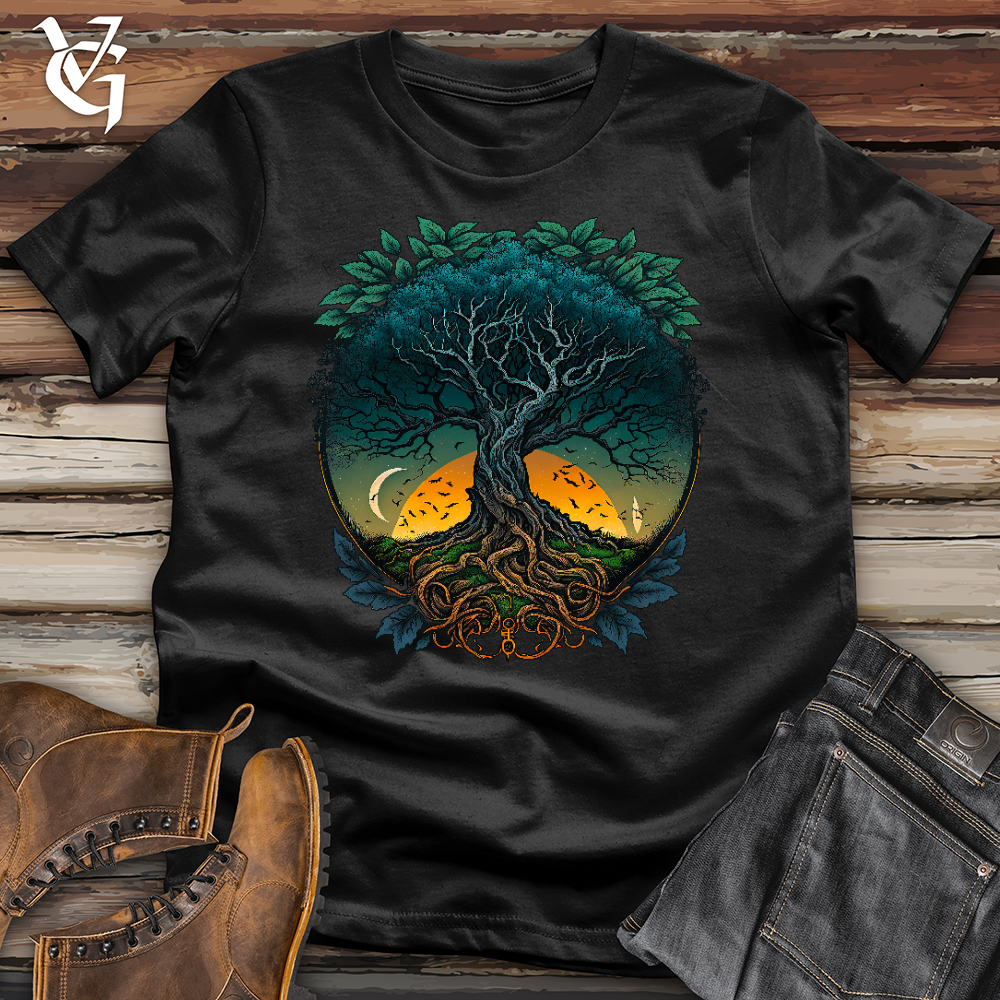Sunset Yggdrasil Tree Softstyle Tee