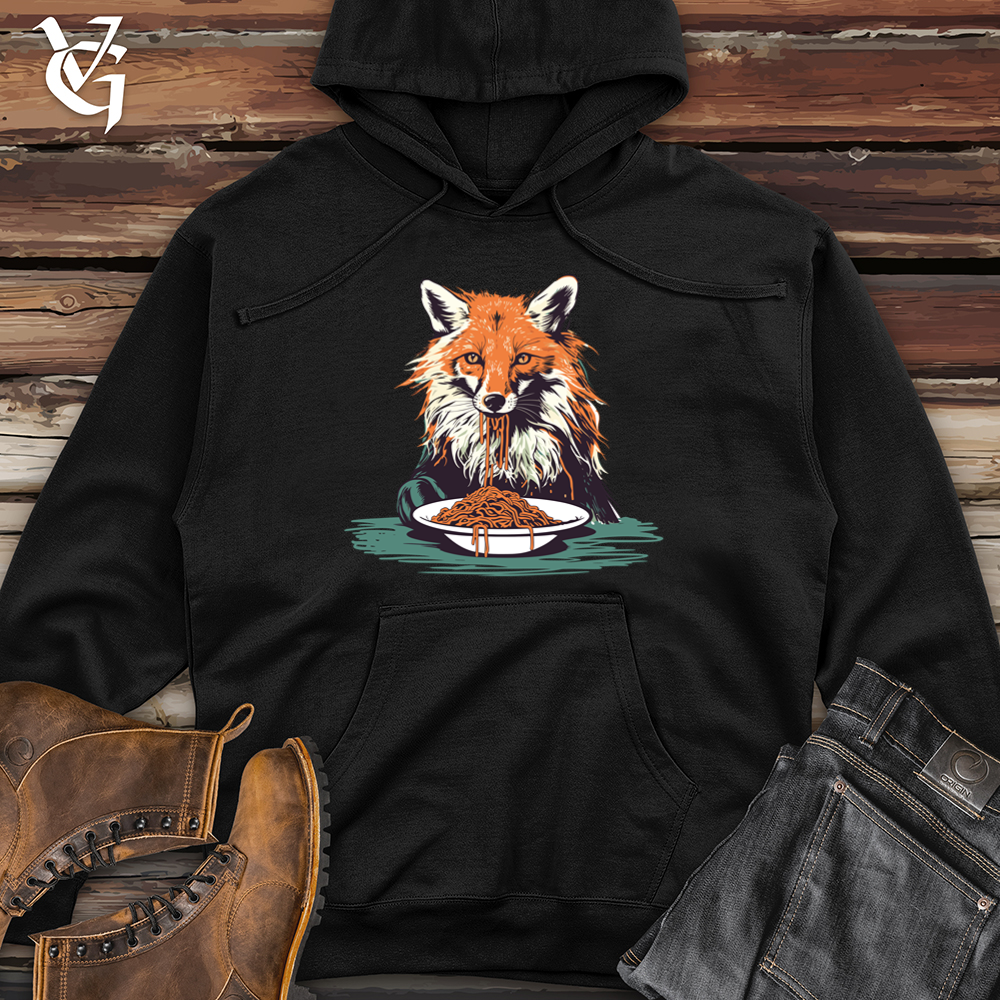 Vintage Spaghetti Fox Midweight Hooded Sweatshirt