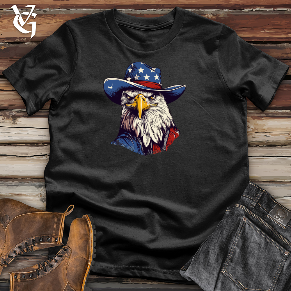 Eagle Skyline Rodeo Cowboy Cap Cotton Tee