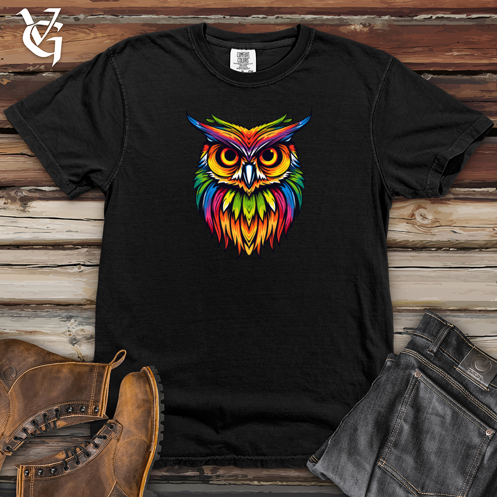 Colorful Nightwise Owl Heavy Cotton Comfort Colors Tee