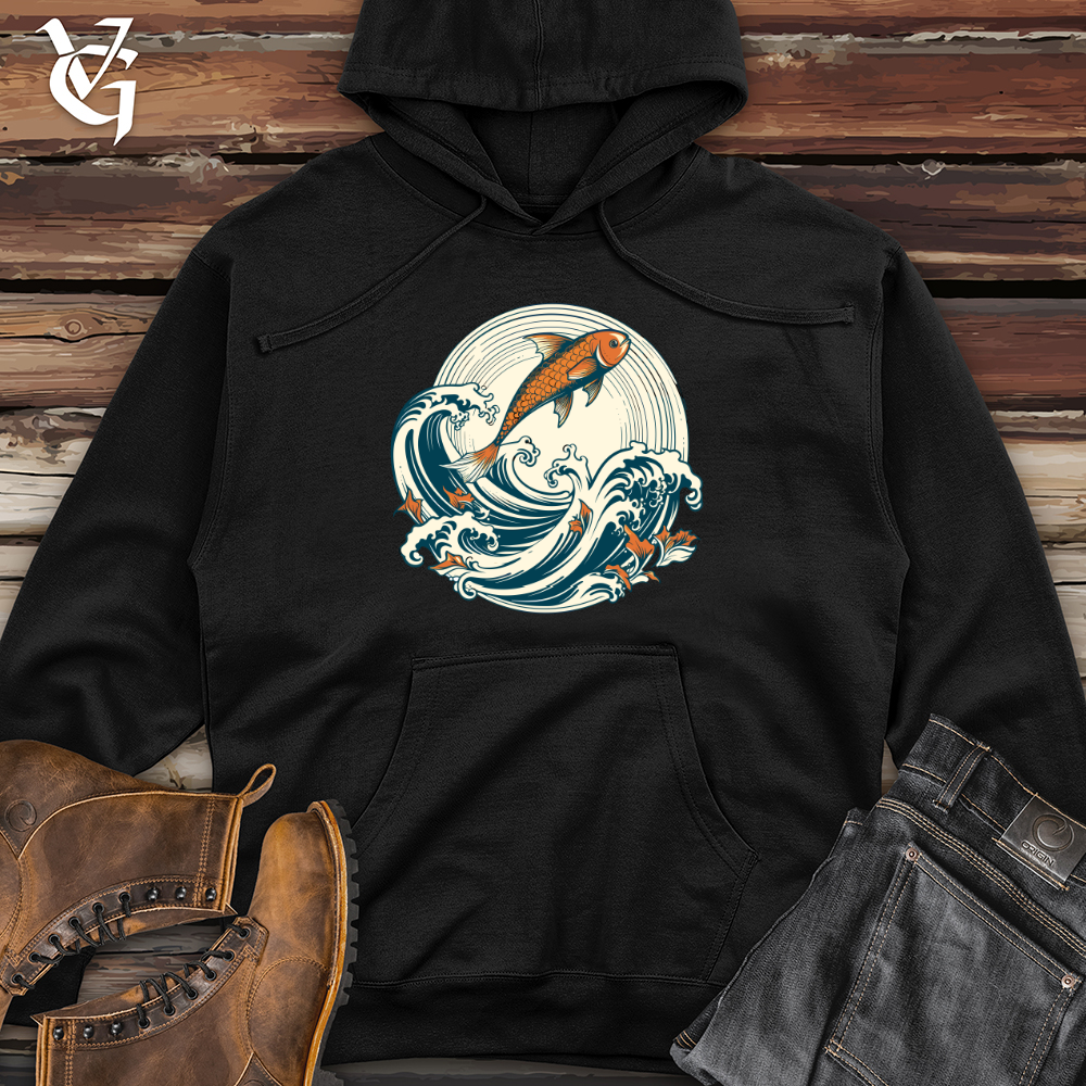 Whimsurfing Wave Rider Midweight Hooded Sweatshirt