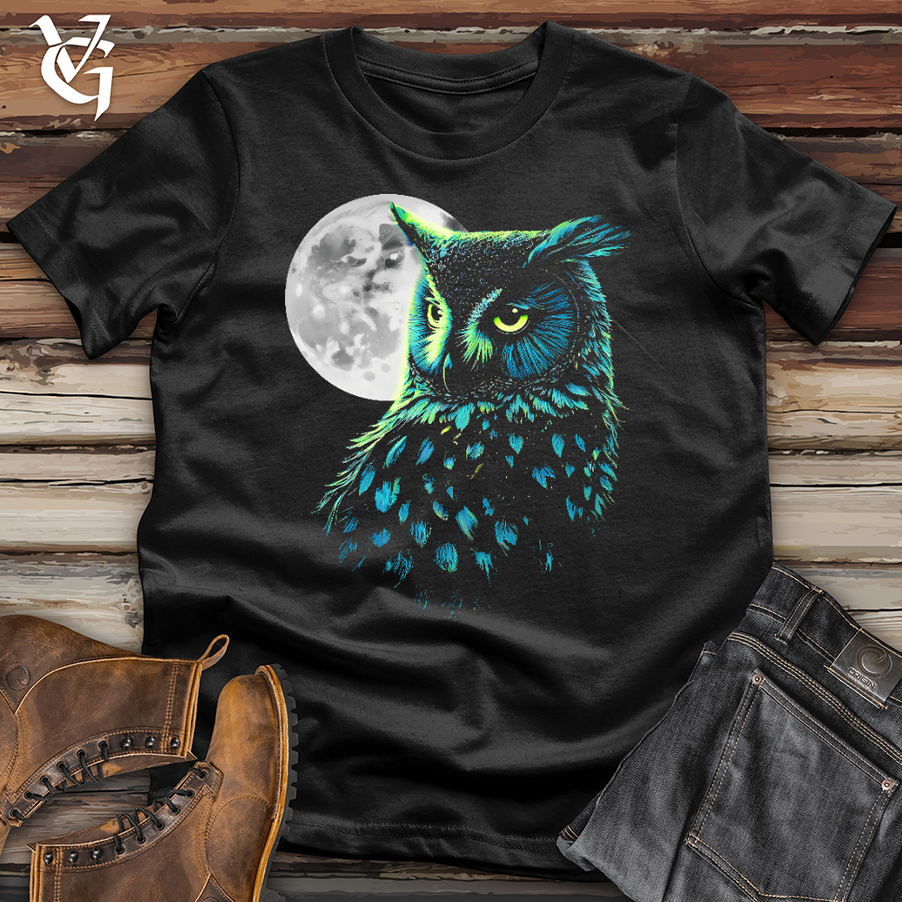 Cosmic Moon Owl Softstyle Tee