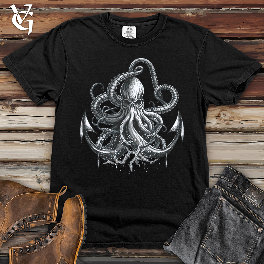 Anchored Octopus Heavy Cotton Comfort Colors Tee