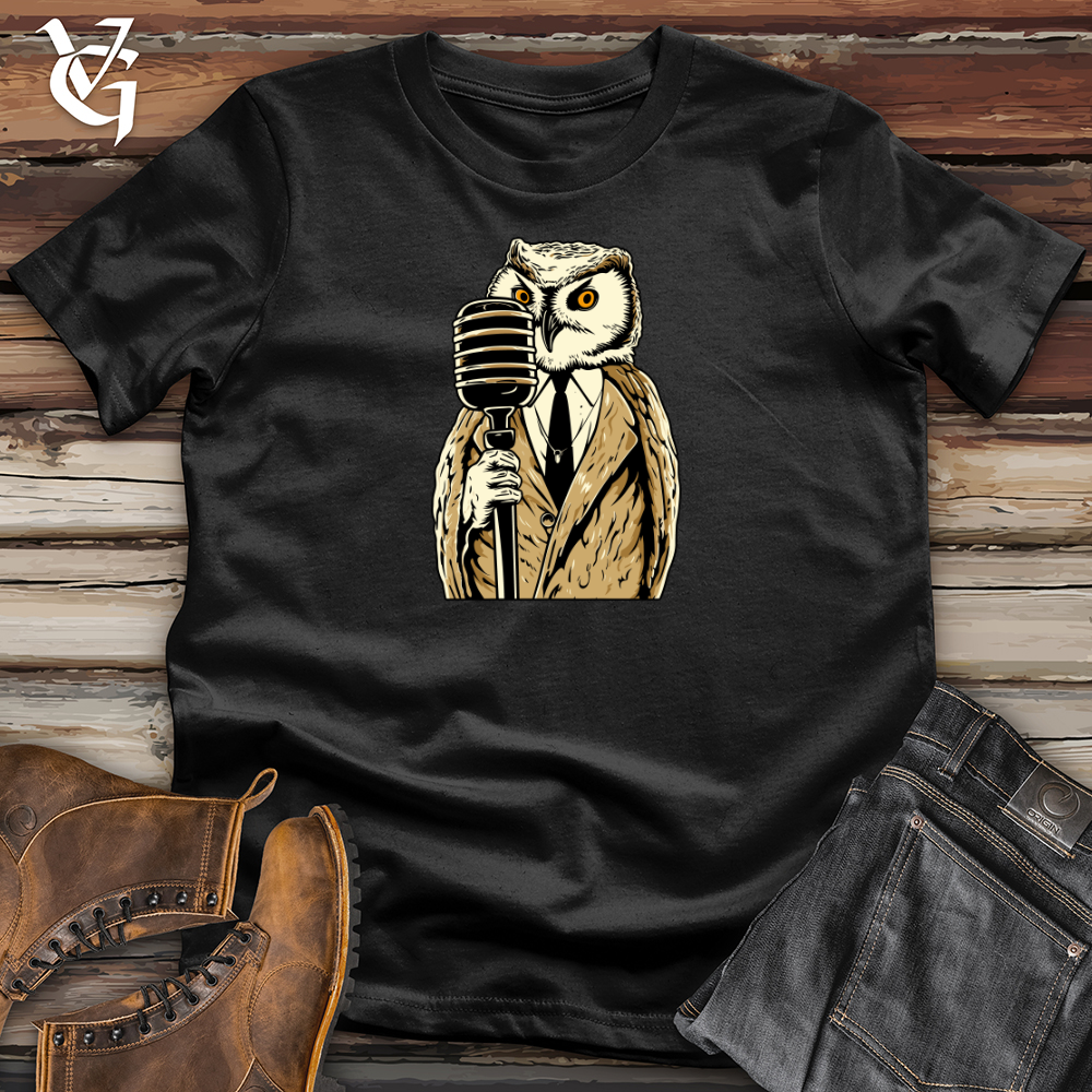 Retro Melodic Owl Softstyle Tee