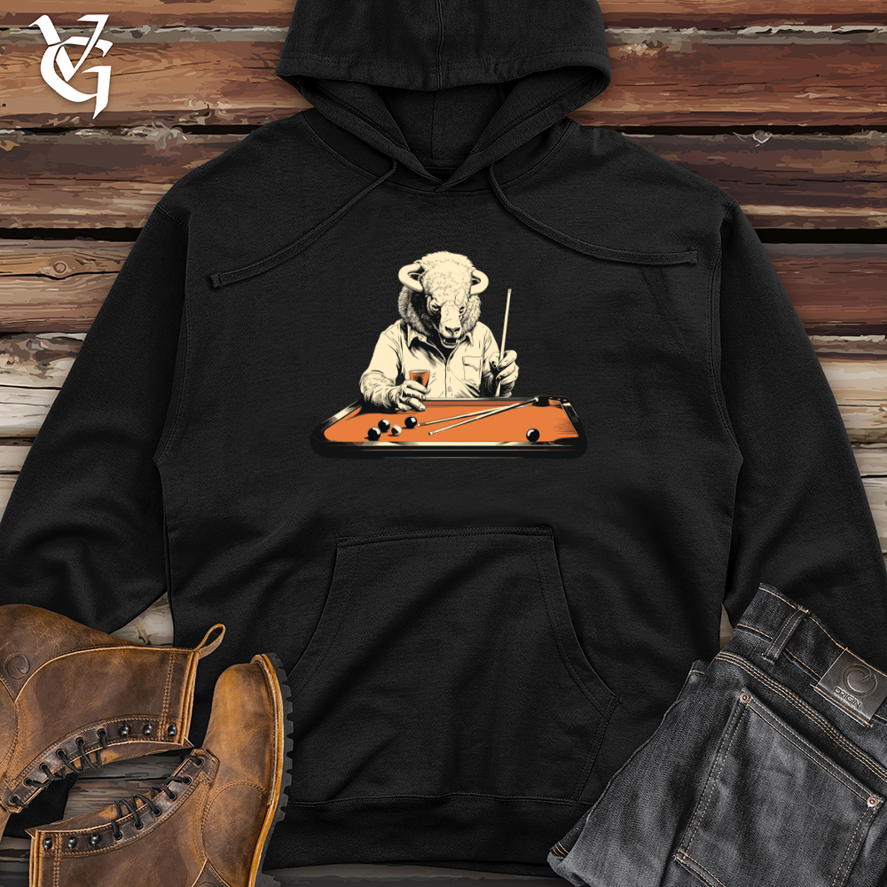 Bison Billiards Champion Midweight Hooded Sweatshirt