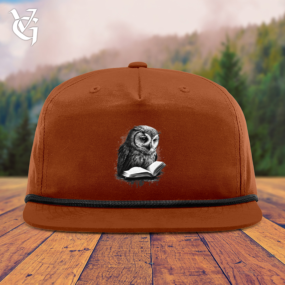 Owl Reading Book Snapback Cap