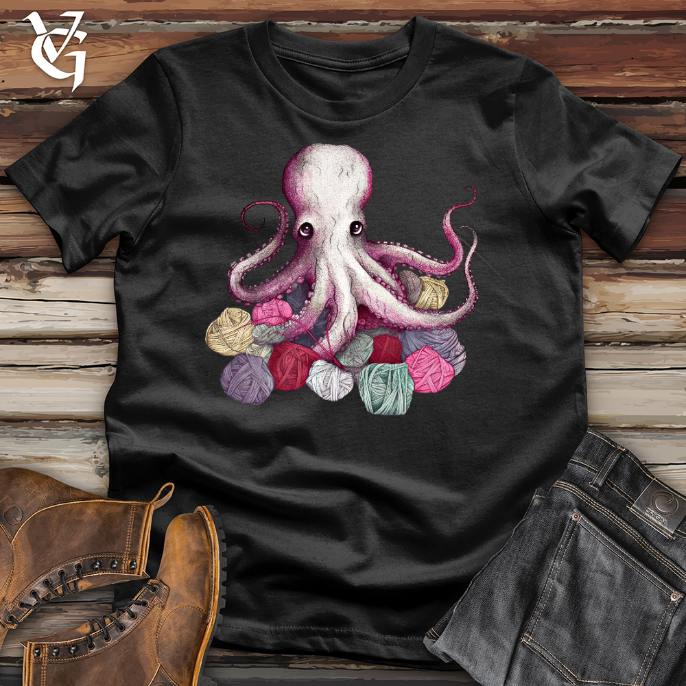 Knitting Octopus Cotton Tee