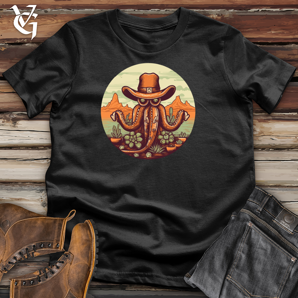 Desert Cowboy Octopus Cotton Tee