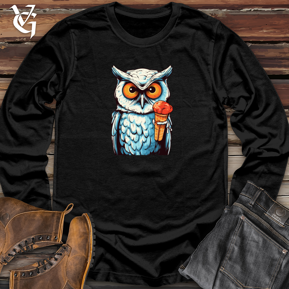 Vintage Popsicle Owl Long Sleeve