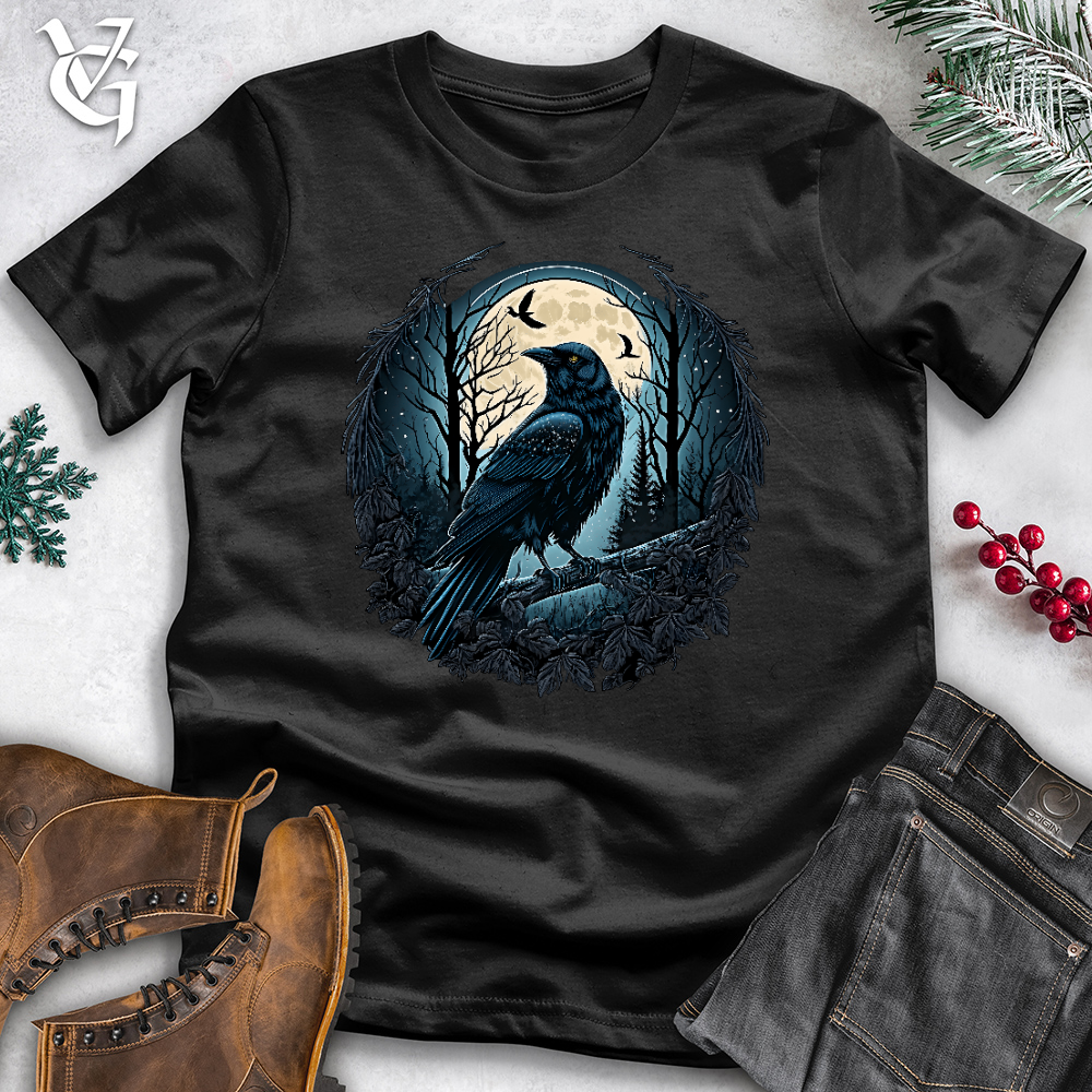 Raven in Forest Cotton Tee