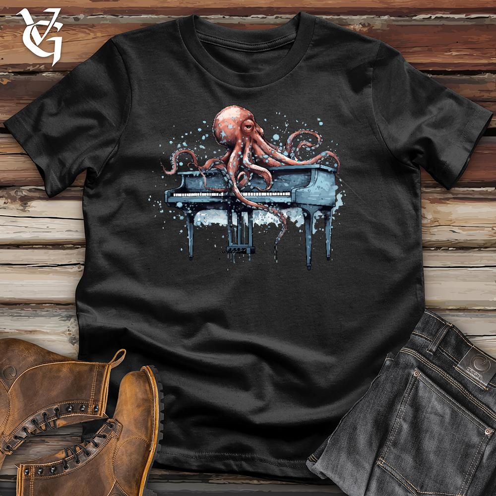 Octopus Pianist Cotton Tee