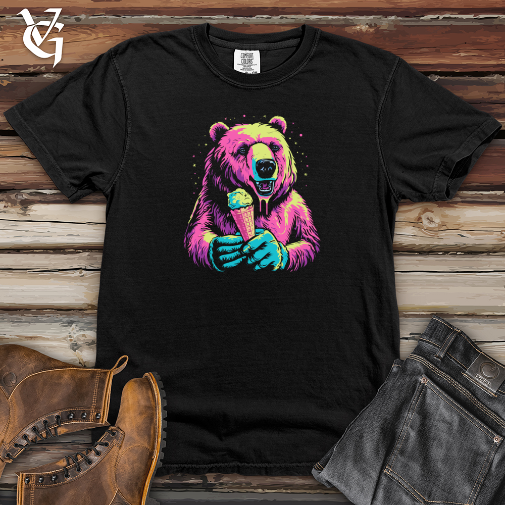 Vintage Cosmic Ice Cream Bear Heavy Cotton Comfort Colors Tee