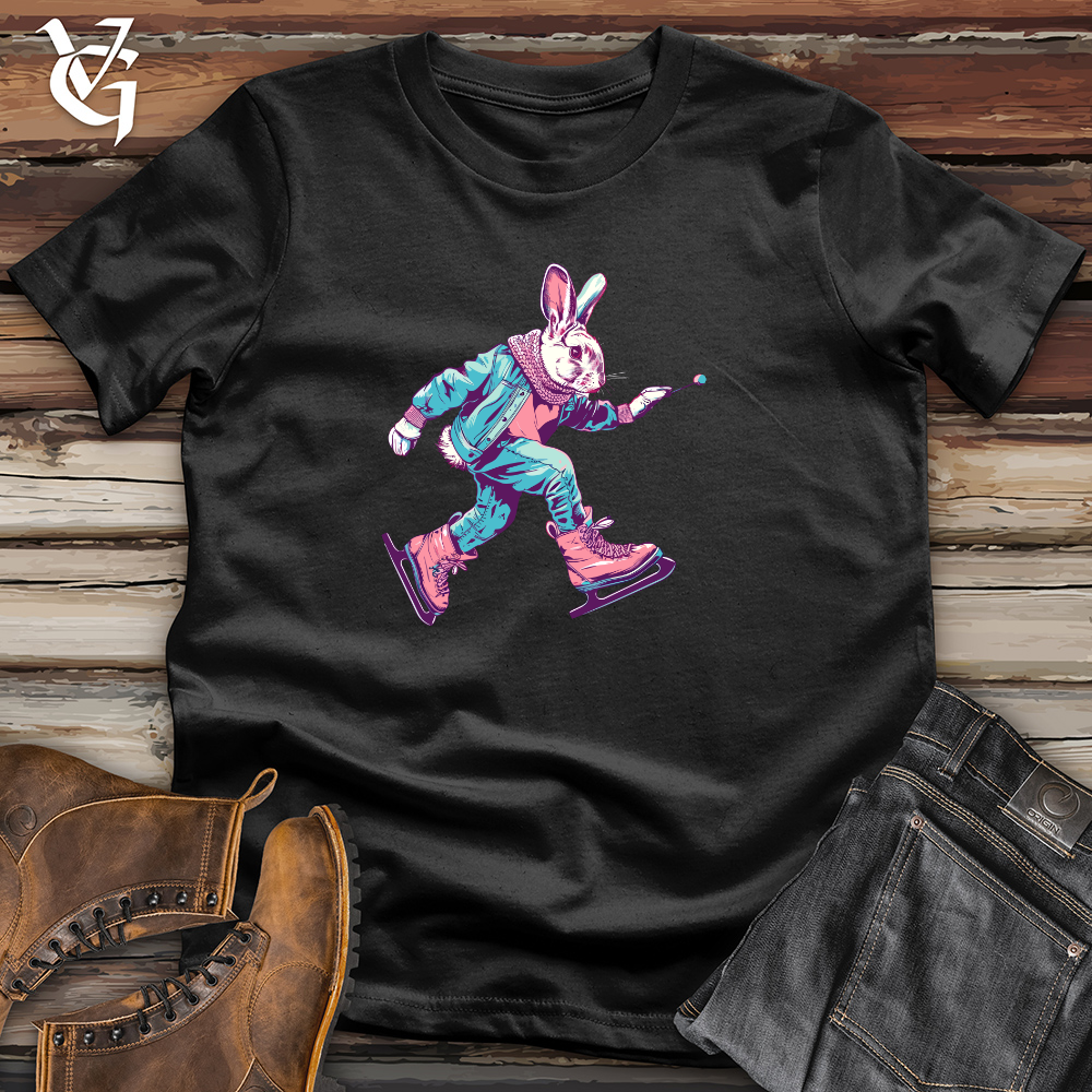 Rabbit Ice Skating Cotton Tee