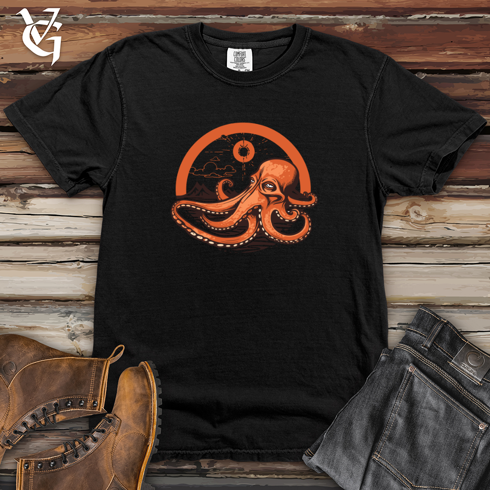 Retro Sleeping Octopus 01 Heavy Cotton Comfort Colors Tee