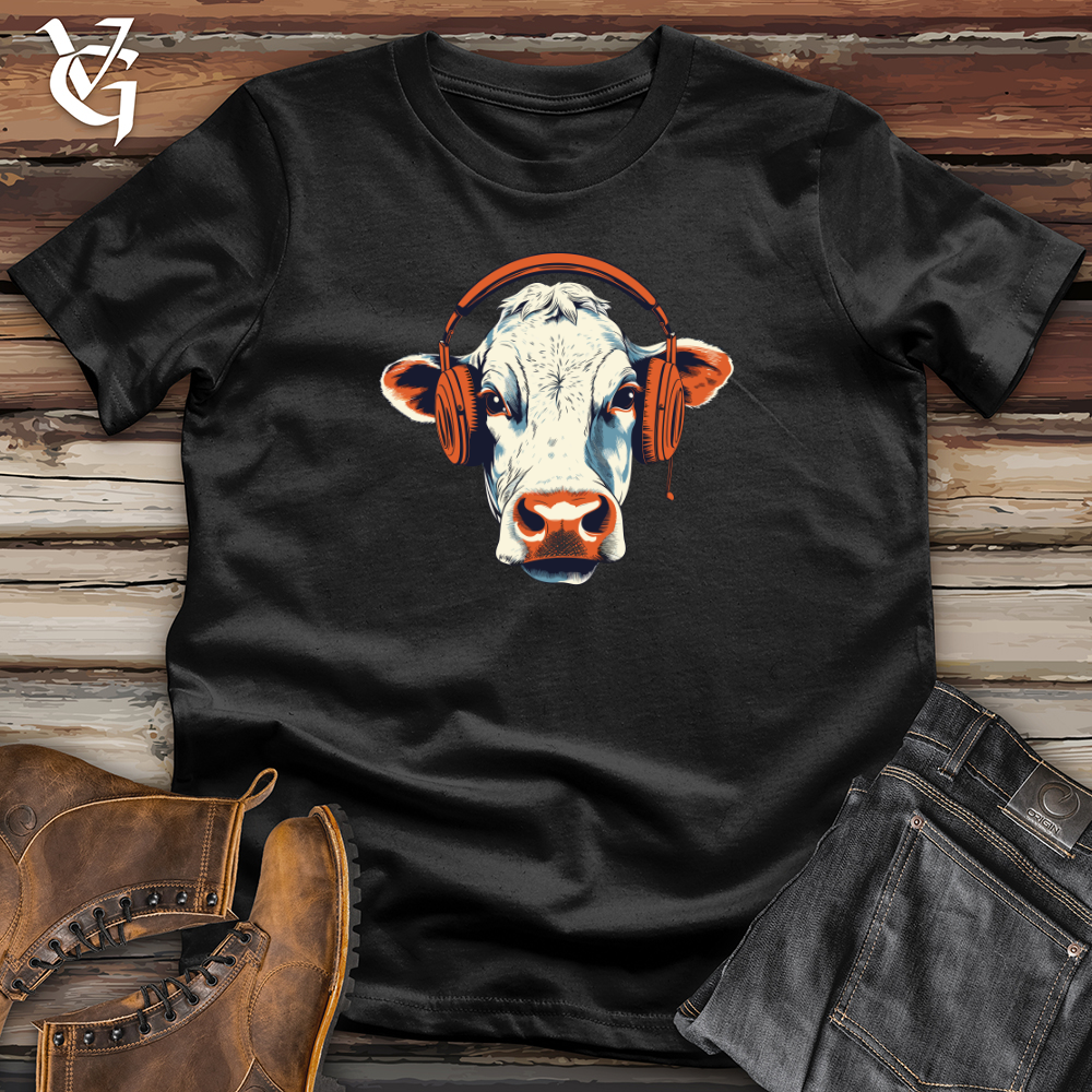 Cow Headphone Melody Vibes Softstyle Tee