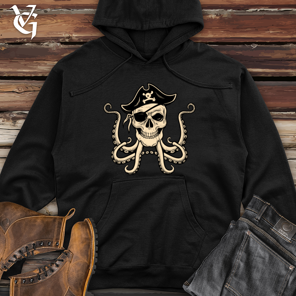 Octopus Pirate Midweight Hooded Sweatshirt