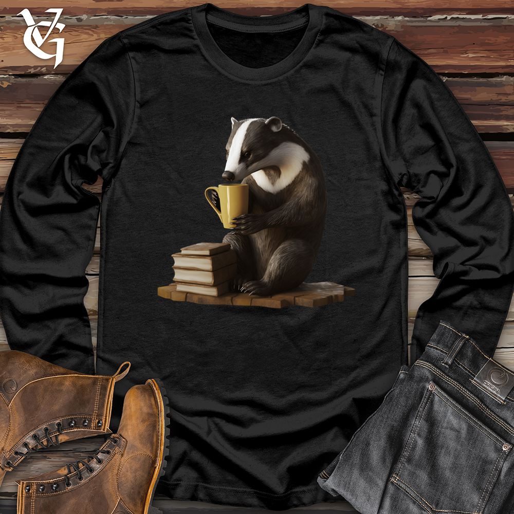 Honey Badger Book Club Softstyle Long Sleeve