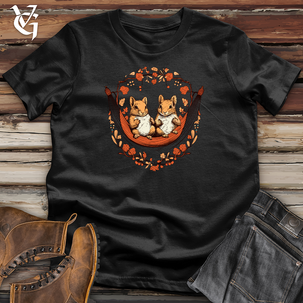 Squirrels Autumn Hammock Softstyle Tee