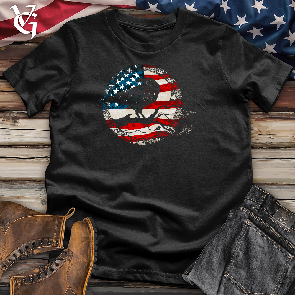 Patriotic Raven Cotton Tee