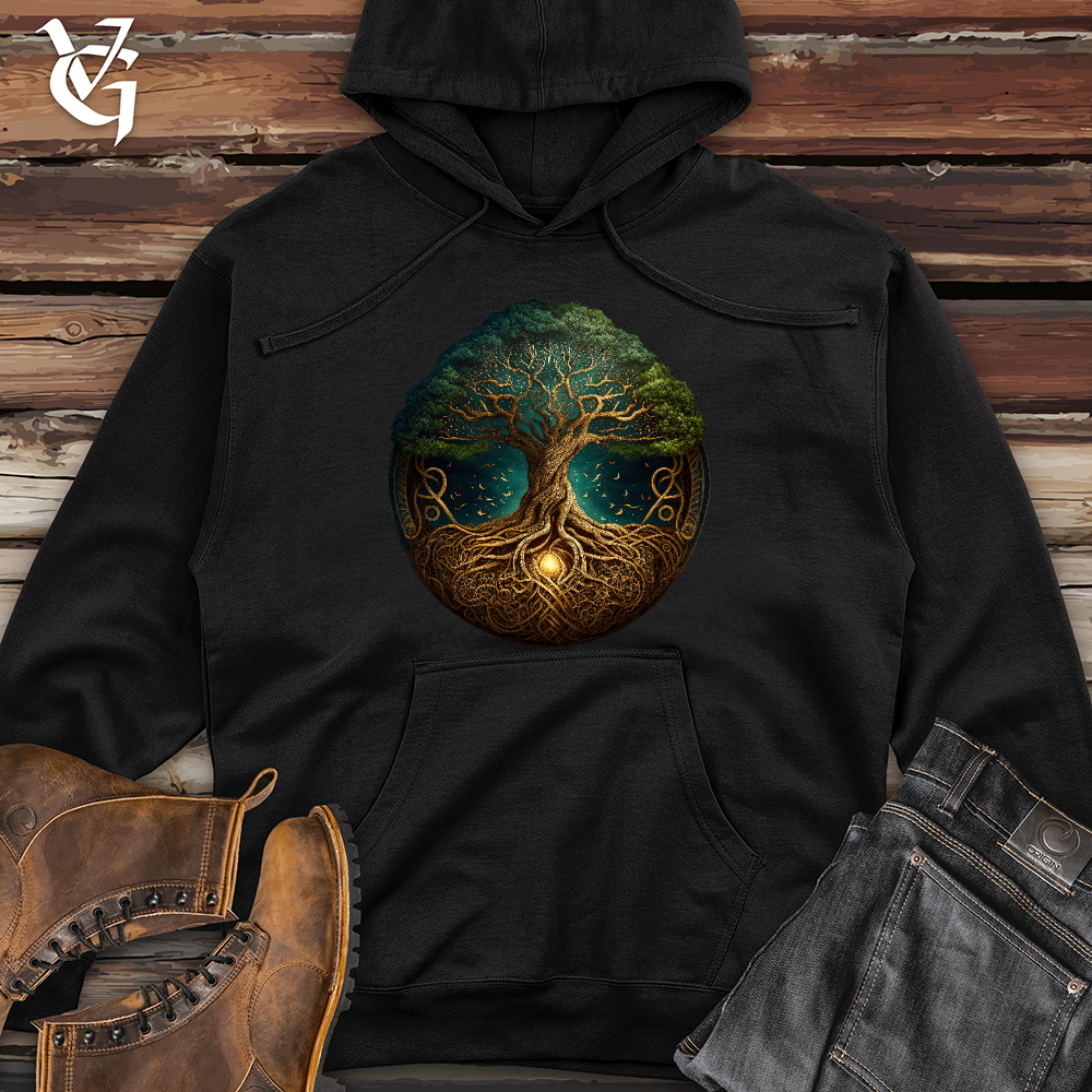 Yggdrasil Tree Midweight Hooded Sweatshirt