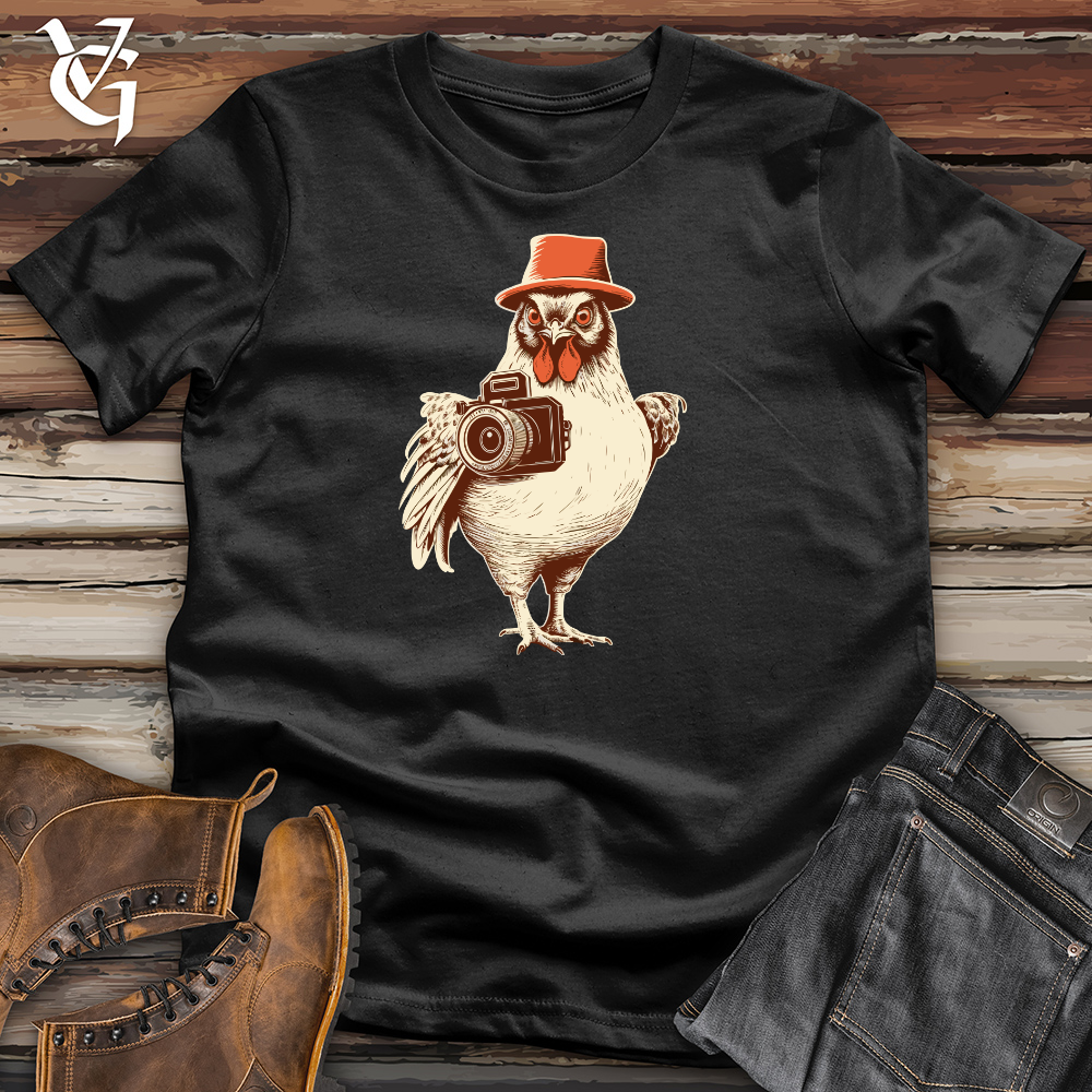 Chicken Capturing Moments Clicks Cotton Tee