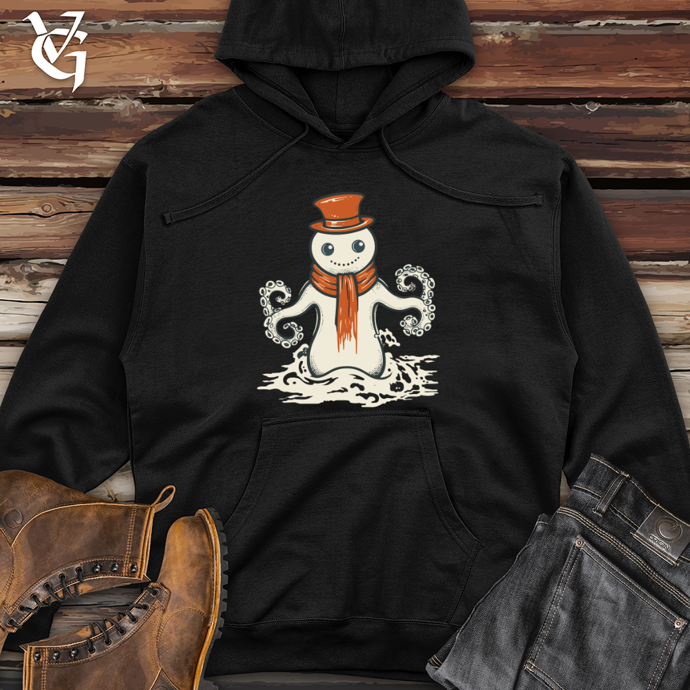 Retro Snowctopus Midweight Hooded Sweatshirt