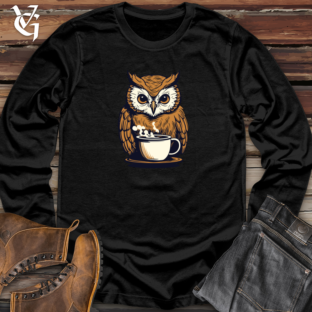 Vintage Cocoa Owl Long Sleeve