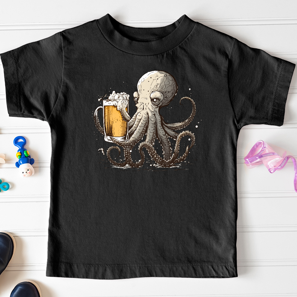 Octopus Happy Hour Toddler Tee