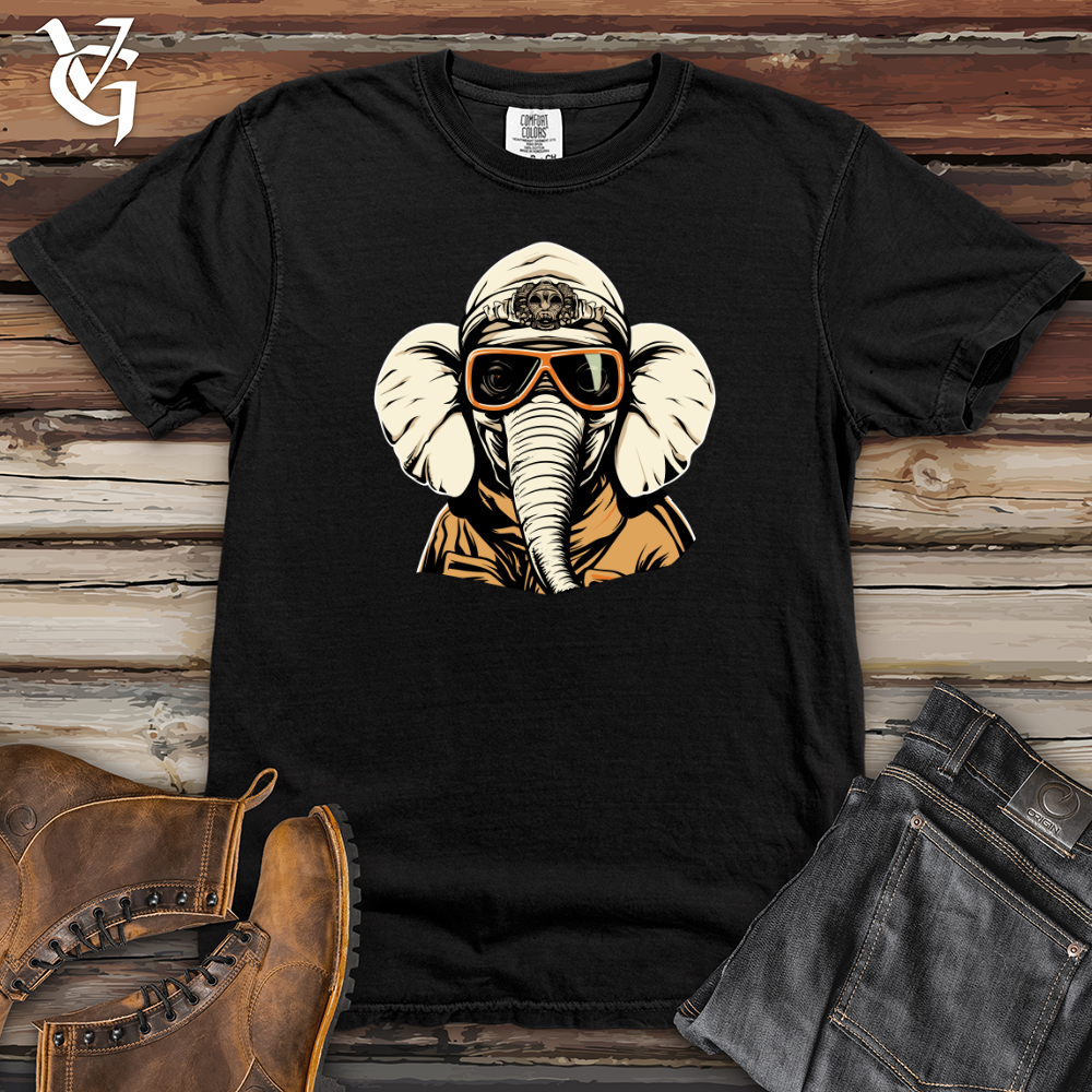 Vintage Ski Masked Elephant Heavy Cotton Comfort Colors Tee