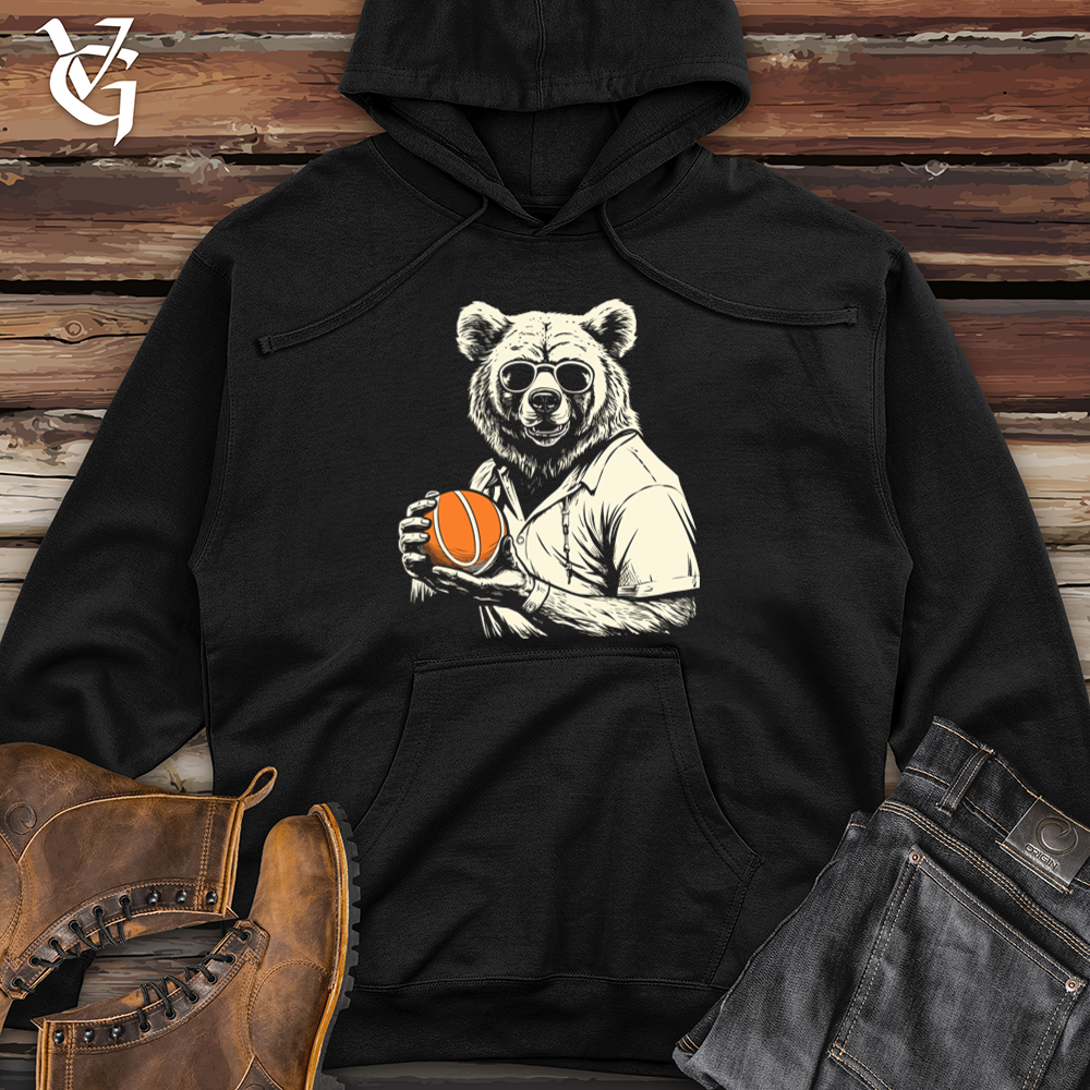 Vintage Aviator Bear Midweight Hooded Sweatshirt