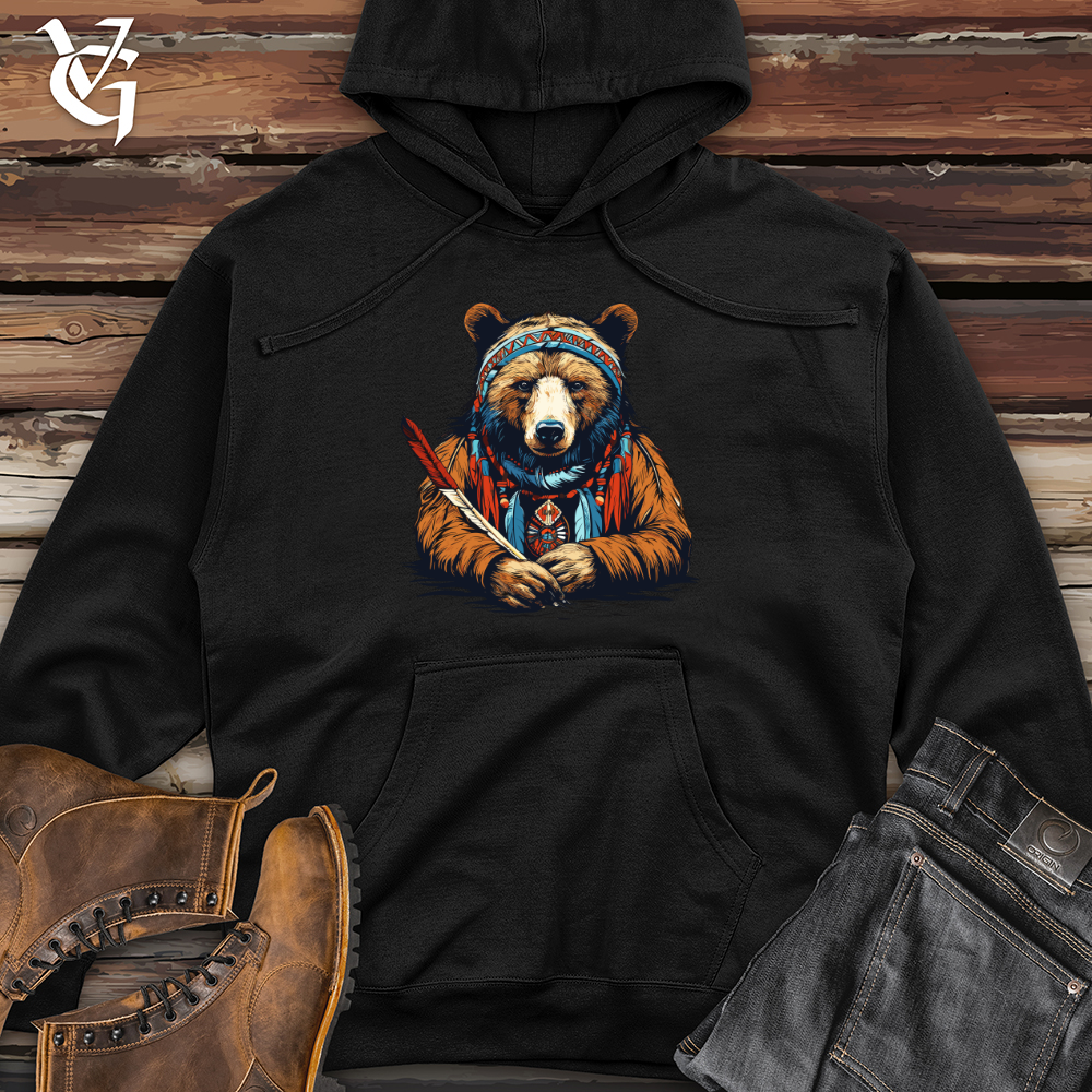 Inkclawed Bear Midweight Hooded Sweatshirt