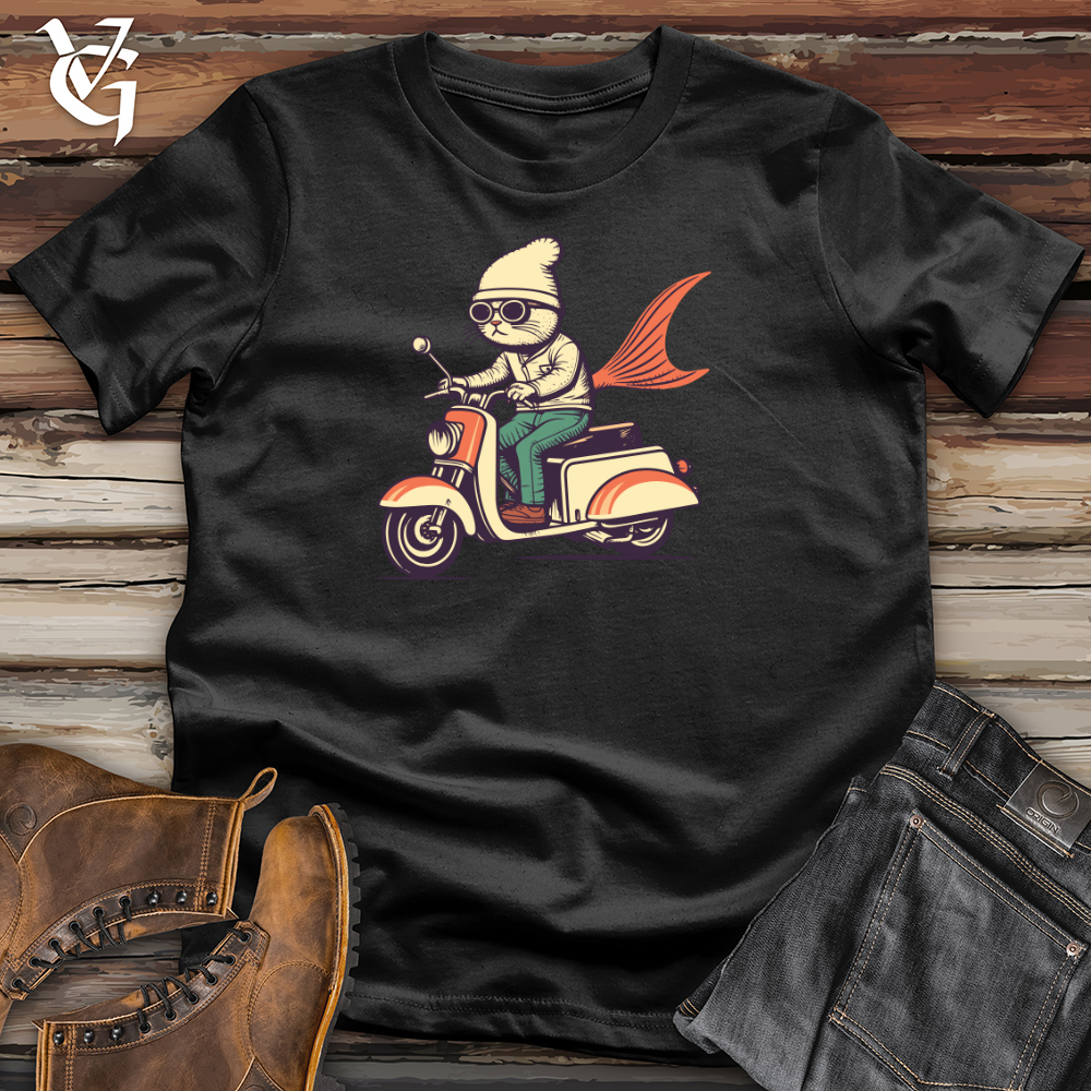 Cat Fish Scooter Adventure Cotton Tee