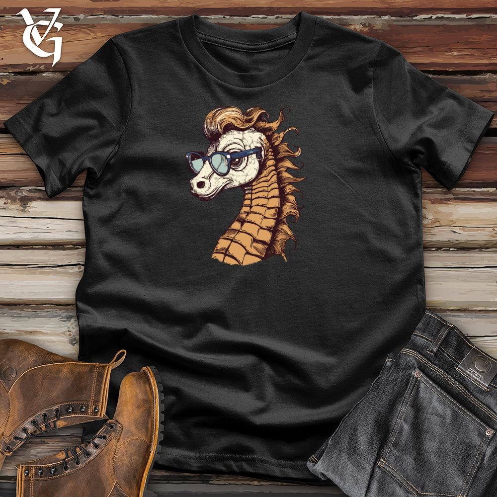 Seahorse Ocean Swell Hipster Hues Cotton Tee