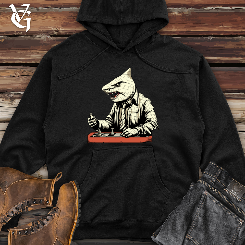 Strategic Shark Moves Midweight Hooded Sweatshirt