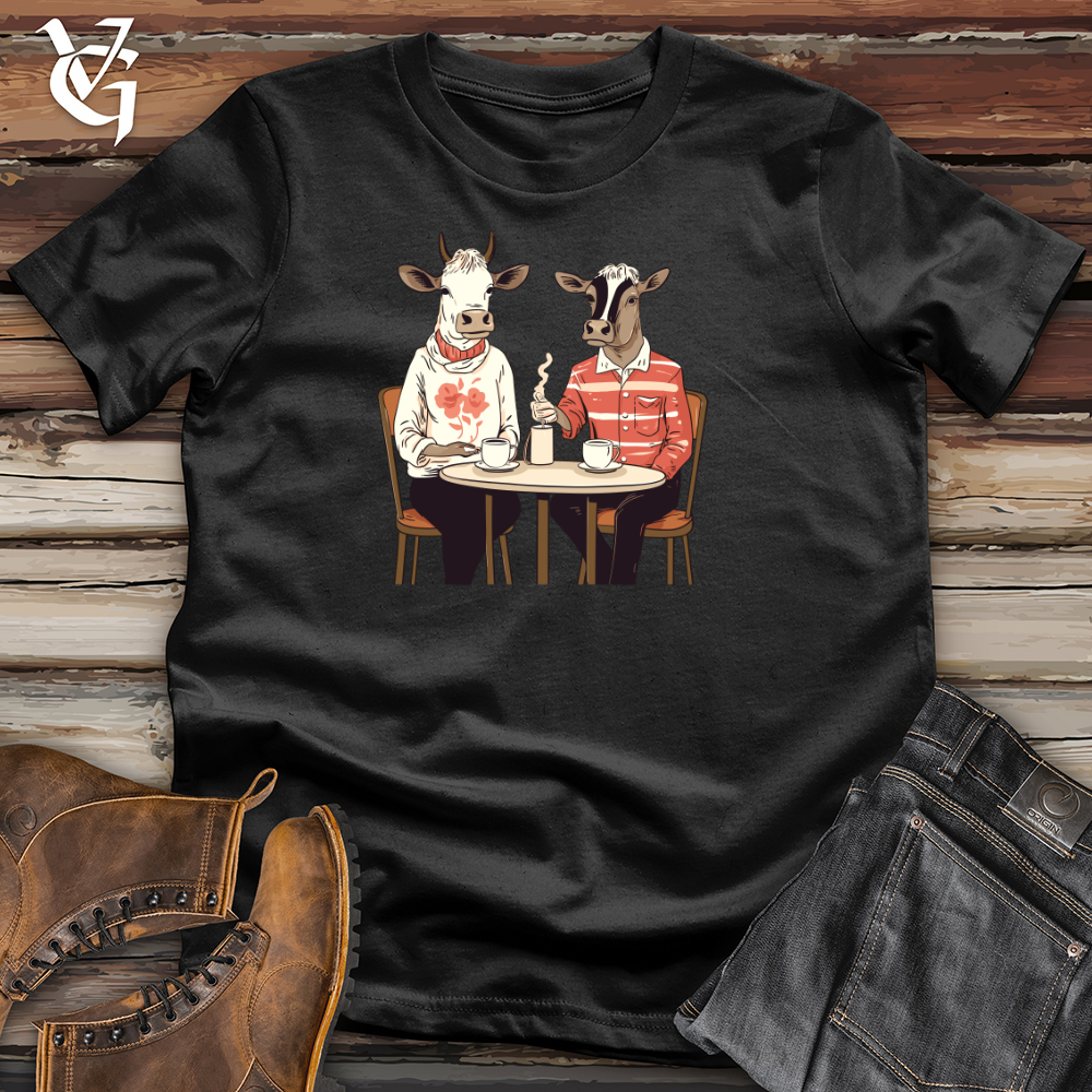 Cows Coffee Date Cotton Tee
