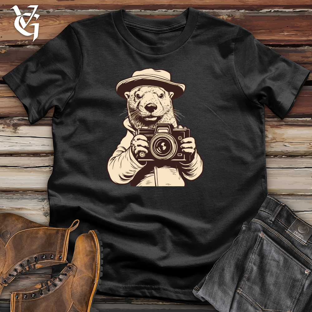 Otter Behind the Camera Clicks Cotton Tee