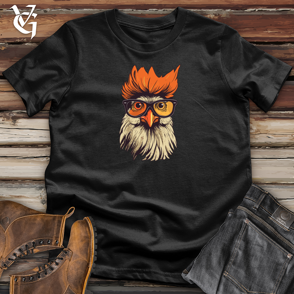 Orange Hair Hipster Chicken Softstyle Tee