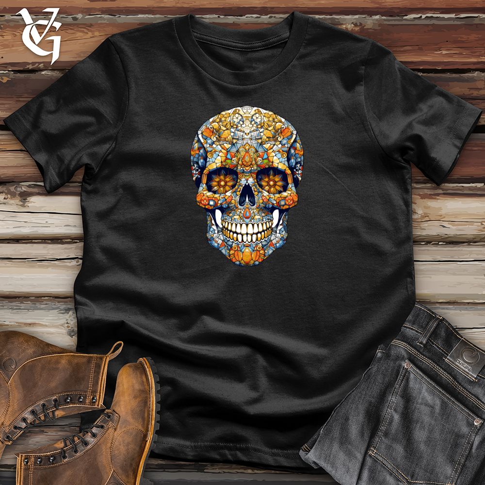 Retro Mosaic Skull Softstyle Tee