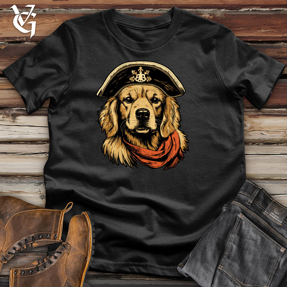 Pirate Pup Golden Retriever Cotton Tee