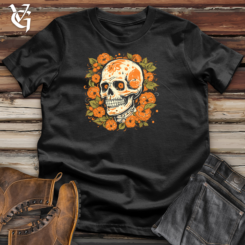 Vibrant Orange Artistry Cotton Tee