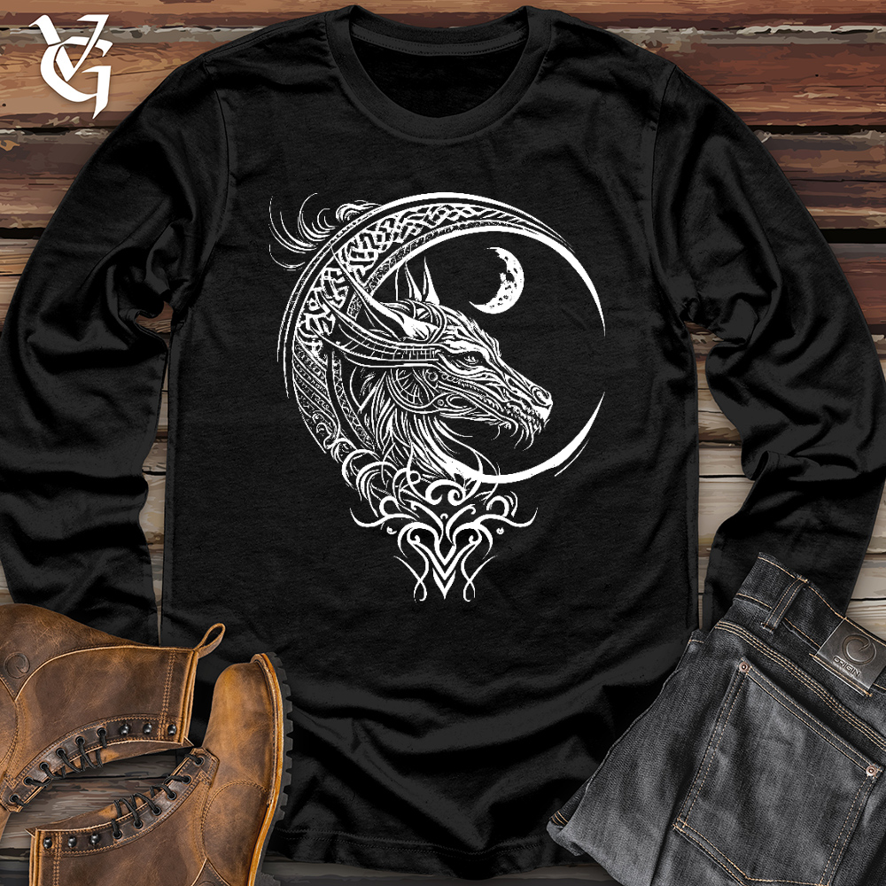 Celtic Dragon and Moon Long Sleeve