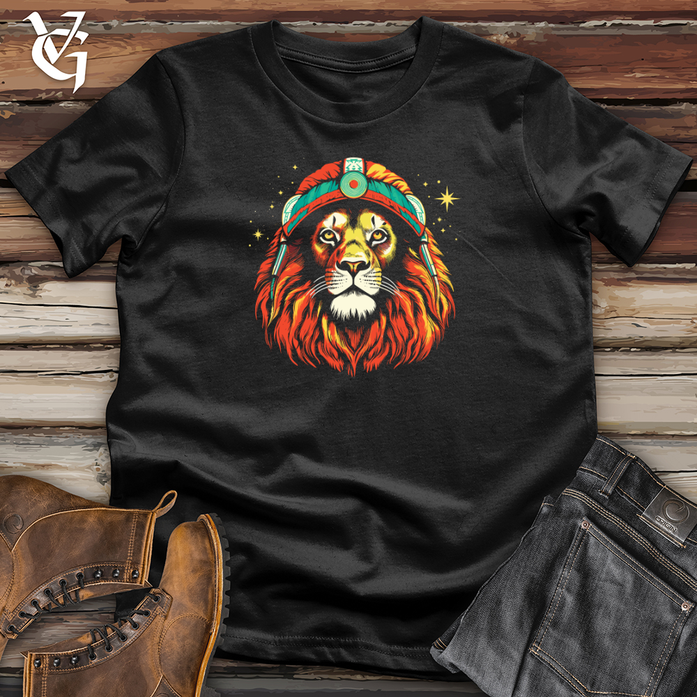 Vintage Cosmic Beanie Lion Softstyle Tee